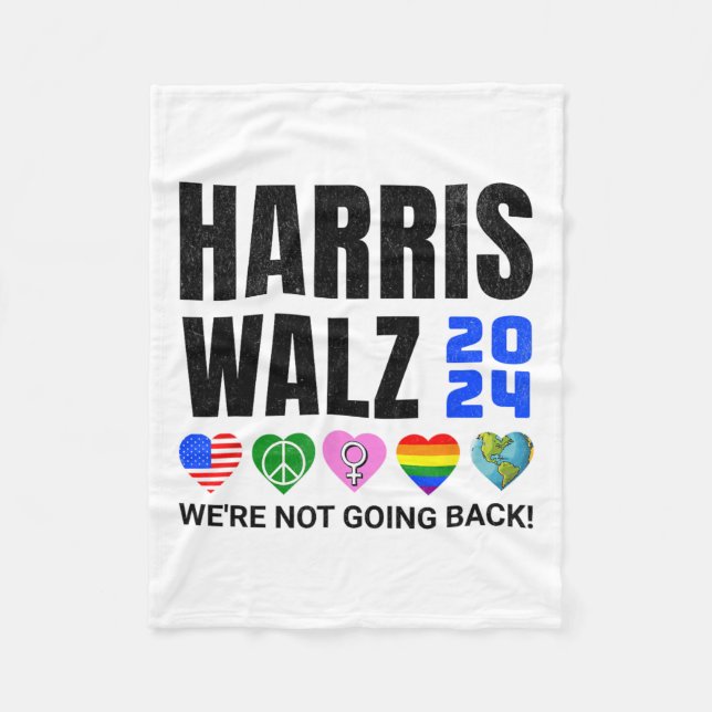 Harris Peace Liebe Equality Lgbt Human Rights Hope Fleecedecke (Vorderseite)