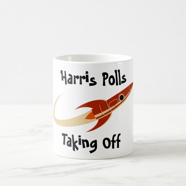 Harris Polls entzieht Kaffeepause-Tasse Kaffeetasse (Mittel)