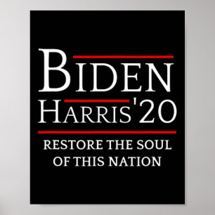 Harris Restore Soul of Nation Vote 2020 Wahl Poster