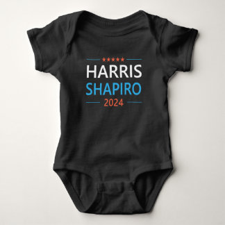 Harris Shapiro 2024 Kamala Harris Democrat Baby Strampler