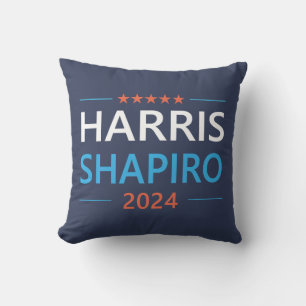 Harris Shapiro 2024 Kamala Harris Democrat Kissen