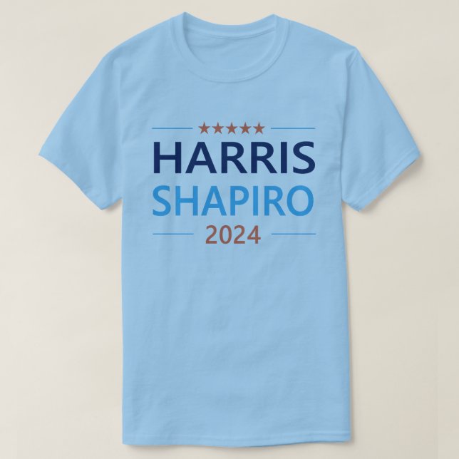 Harris Shapiro 2024 Kamala Harris Democrat T-Shirt (Design vorne)