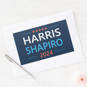 Harris Shapiro 2024 Rechteckiger Aufkleber