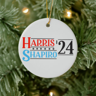 Harris Shapiro 2024 Retro-Kampagne Keramik Ornament