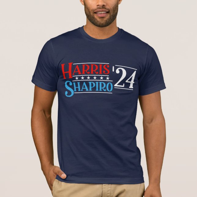 Harris Shapiro 2024 Retro-Kampagne T-Shirt (Vorderseite)