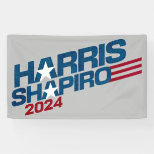 Harris Shapiro 2024 US Flagge Patriotic Banner