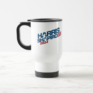 Harris Shapiro 2024 US Flagge Patriotic Reisebecher