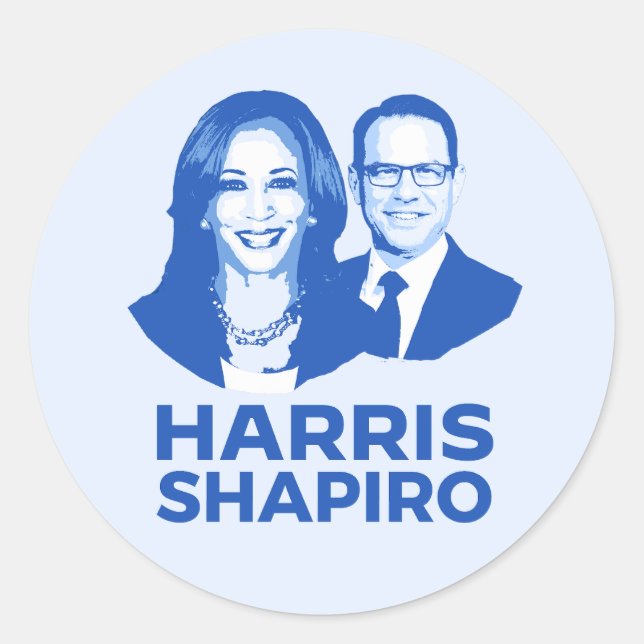 HARRIS SHAPIRO RUNDER AUFKLEBER (Vorderseite)
