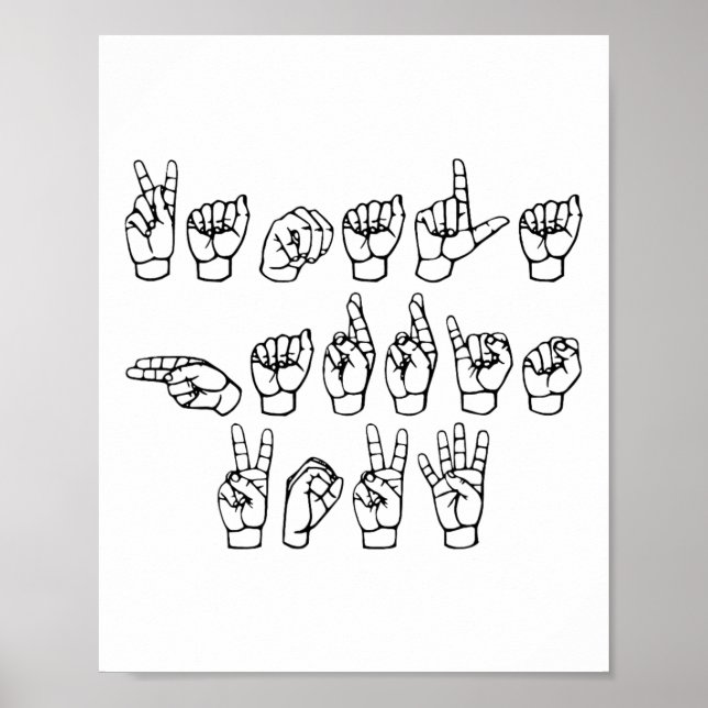 Harris Sign Language Poster (Vorne)