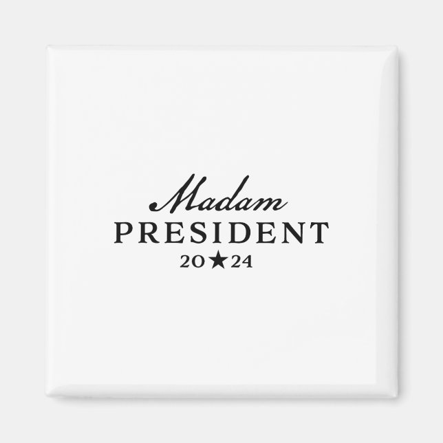 Harris Simple Script Feminine Frau Präsidentin 202 Magnet (Vorne)