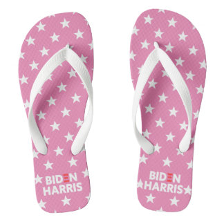 Harris-Sterne-Muster Pink Flip Flops