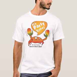 Harris-Strand-Explosions-Party-Zeit-Krabbe T-Shirt