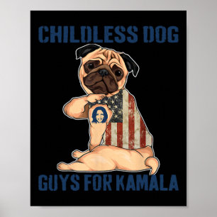 Harris Tattoo Childless Dog Ladys Typ stimmen für  Poster