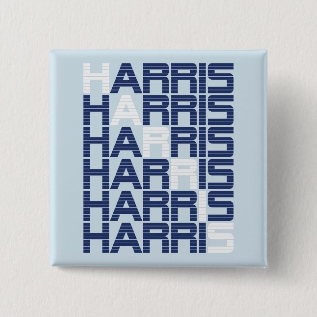 HARRIS-Textstapel Button (Vorderseite)