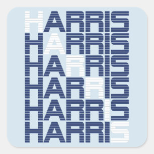 HARRIS-Textstapel Quadratischer Aufkleber