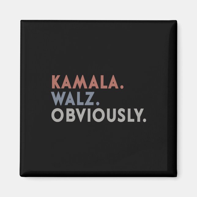 Harris Tim Walz wählt Harris Waltz 2024 Magnet (Vorne)