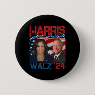 Harris Tim Walz Waltz 3 Button