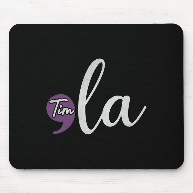 Harris Tim Walz Waltz Comma La President Mousepad (Vorne)