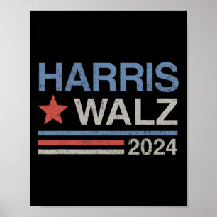 Harris Tim Walz Waltz Vp Präsident Harris Waltz 20 Poster