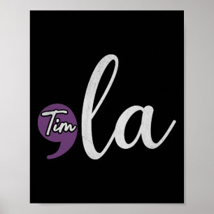 Harris Tim Walz Walzer Komma La Präsident Wahl  Poster