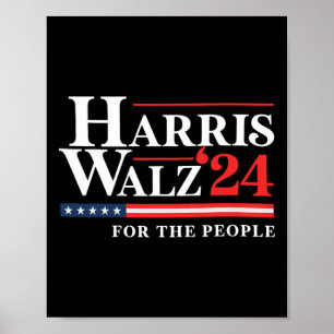 Harris Tim Walzheimer Waltz für die Menschen 2024 Poster