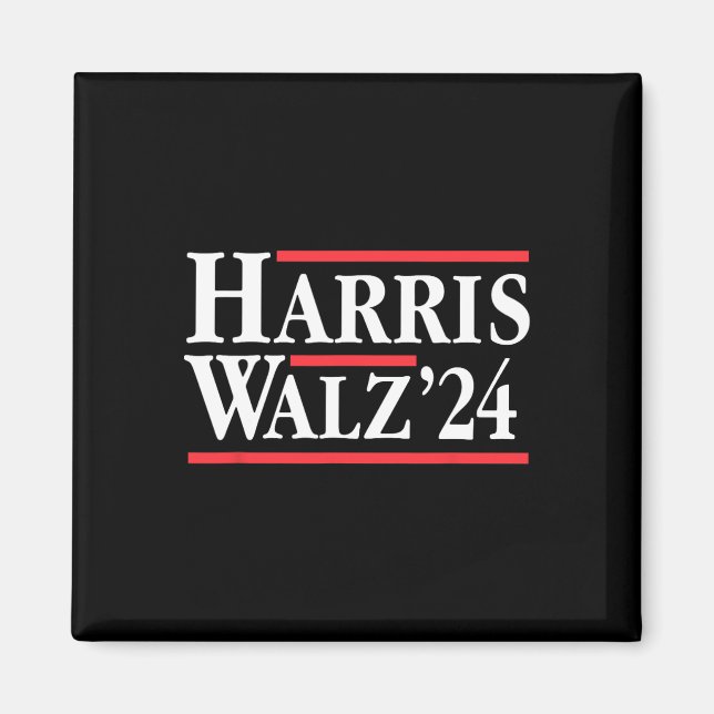 Harris Tim Waschheimer 2024 Demokratisches Ticket  Magnet (Vorne)