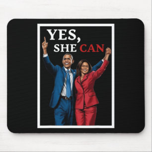 Harris und Barack Obama für die Wahlen 2024 Mousepad