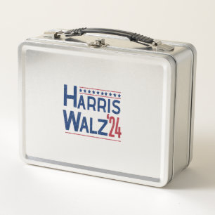 Harris und Walz 2024-Wahlparade Metall Brotdose