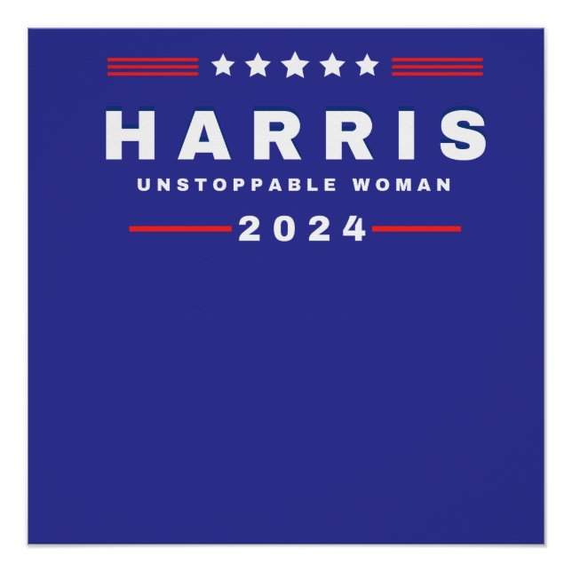 Harris Unstoppable Women | Wahl 2024 Poster (Vorderseite)