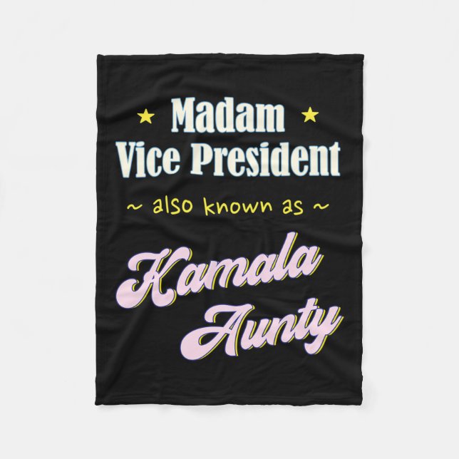 Harris Vizepräsidentin Aunty Fleecedecke (Vorderseite)