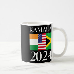Harris Vote 2024 Indische jamaikanische Flagge Kaffeetasse