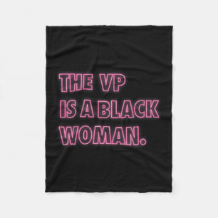 Harris Vp Der Vp ist eine schwarze Frau Fleecedecke