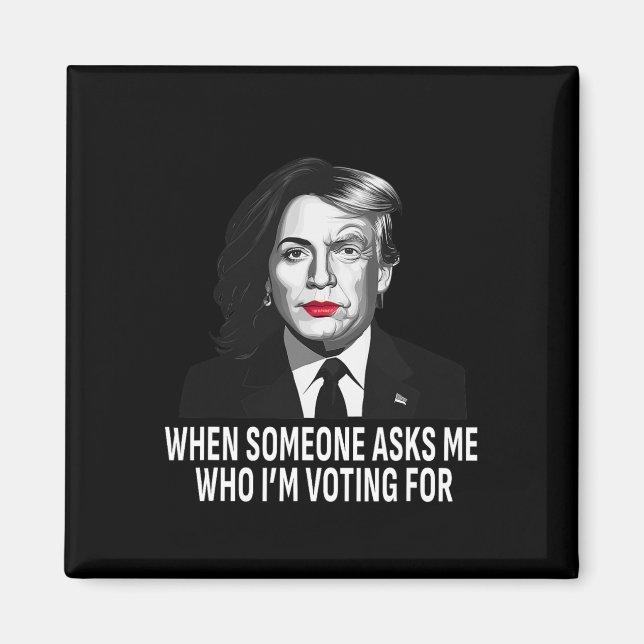 Harris Vs Donald Trump Funny Election Meme Magnet (Vorne)