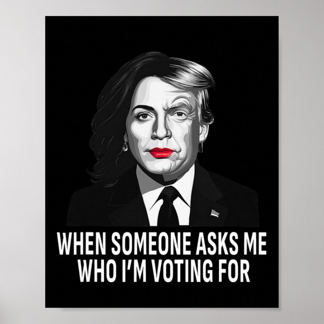 Harris Vs Donald Trump Funny Election Meme Poster (Vorne)