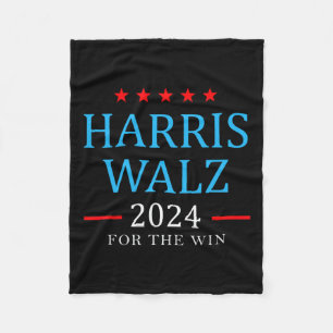 Harris W 2024 für die Win Kamala Kampagne Fleecedecke