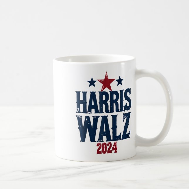 Harris W 2024 Wahl Kamala Harris Tim Waltz 202 Kaffeetasse (Rechts)