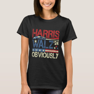 Harris W Offensichtlich! Harris Waltz Wahl 2024 T-Shirt