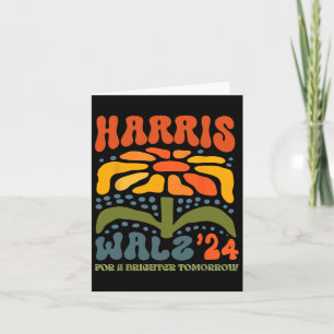 Harris W Waltz 2024 Retro Boho Vintag Groovy Flow Karte