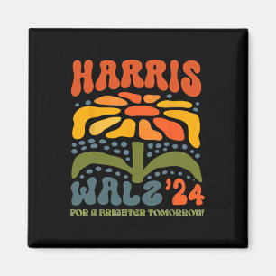 Harris W Waltz 2024 Retro Boho Vintag Groovy Flow Magnet