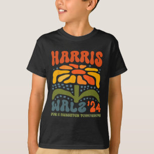 Harris W Waltz 2024 Retro Boho Vintag Groovy Flow T-Shirt