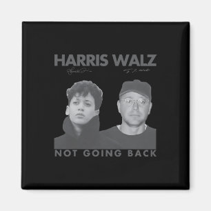 Harris W will 80er Foto Retro 2024 Abstimmung nich Magnet