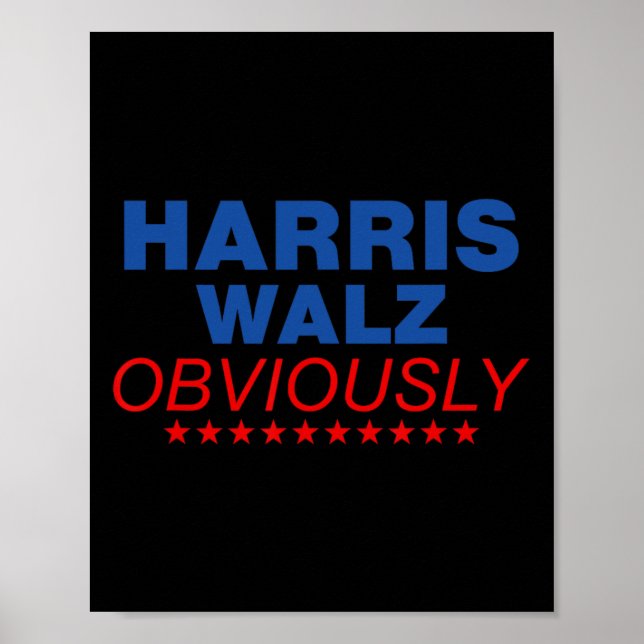 Harris Waltz 2024 Balz zum Walz Poster (Vorne)