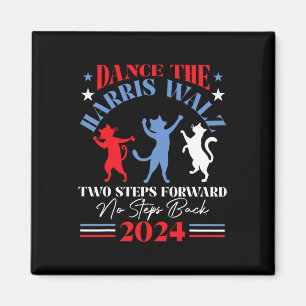 Harris Waltz 2024 Cat Lady Dance 2 Schritte nach v Magnet