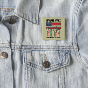 Harris Waltz 2024 Einheit über Division Button