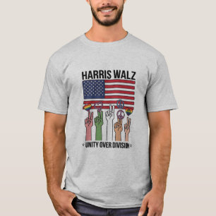 Harris Waltz 2024 Einheit über Spaltung T-Shirt