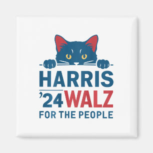 Harris Waltz 2024 für das Volk Funny Cat Lady Ka Magnet