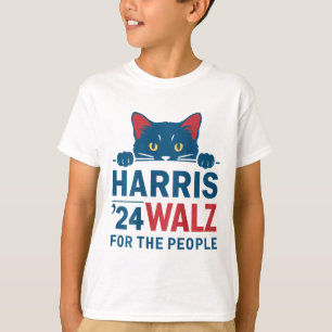 Harris Waltz 2024 für das Volk Funny Cat Lady Ka T-Shirt