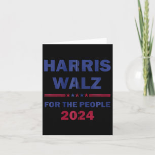 Harris Waltz 2024 für die Menschen Kamala Harris T Karte