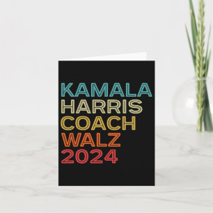 Harris Waltz 2024 Kamala Harris Coach W 2024 Retro Karte