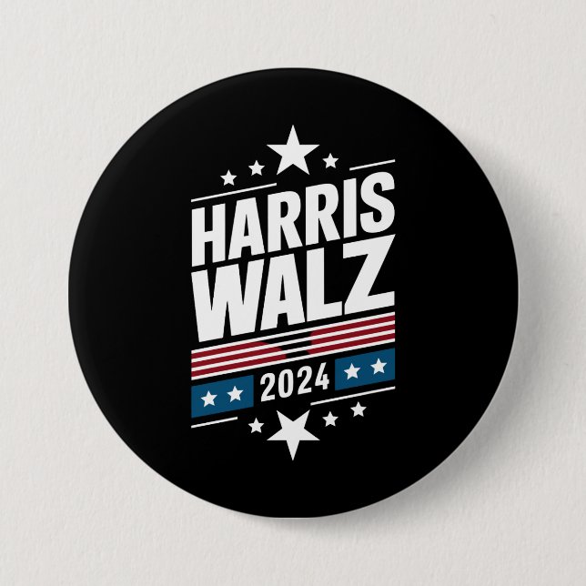Harris Waltz 2024 Kamala Harris Tim Waltz 2024 Button (Vorderseite)
